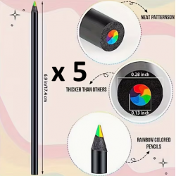 5 Crayons multicolores