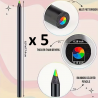 5 Crayons multicolores