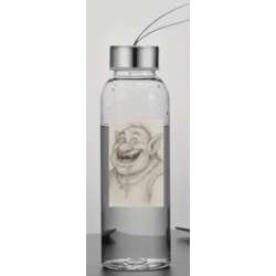 Gourde de Sport Ogre baveux en noir et blanc